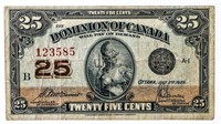 Dominion of Canada 1923 25 Cents VF301