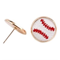 Baseball Fashion Stud Earrings