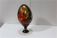 A Signed Russian Lacquer Egg