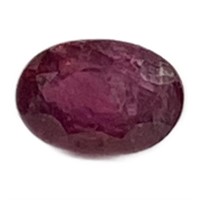 Natural Oval Cut .40ct Ruby