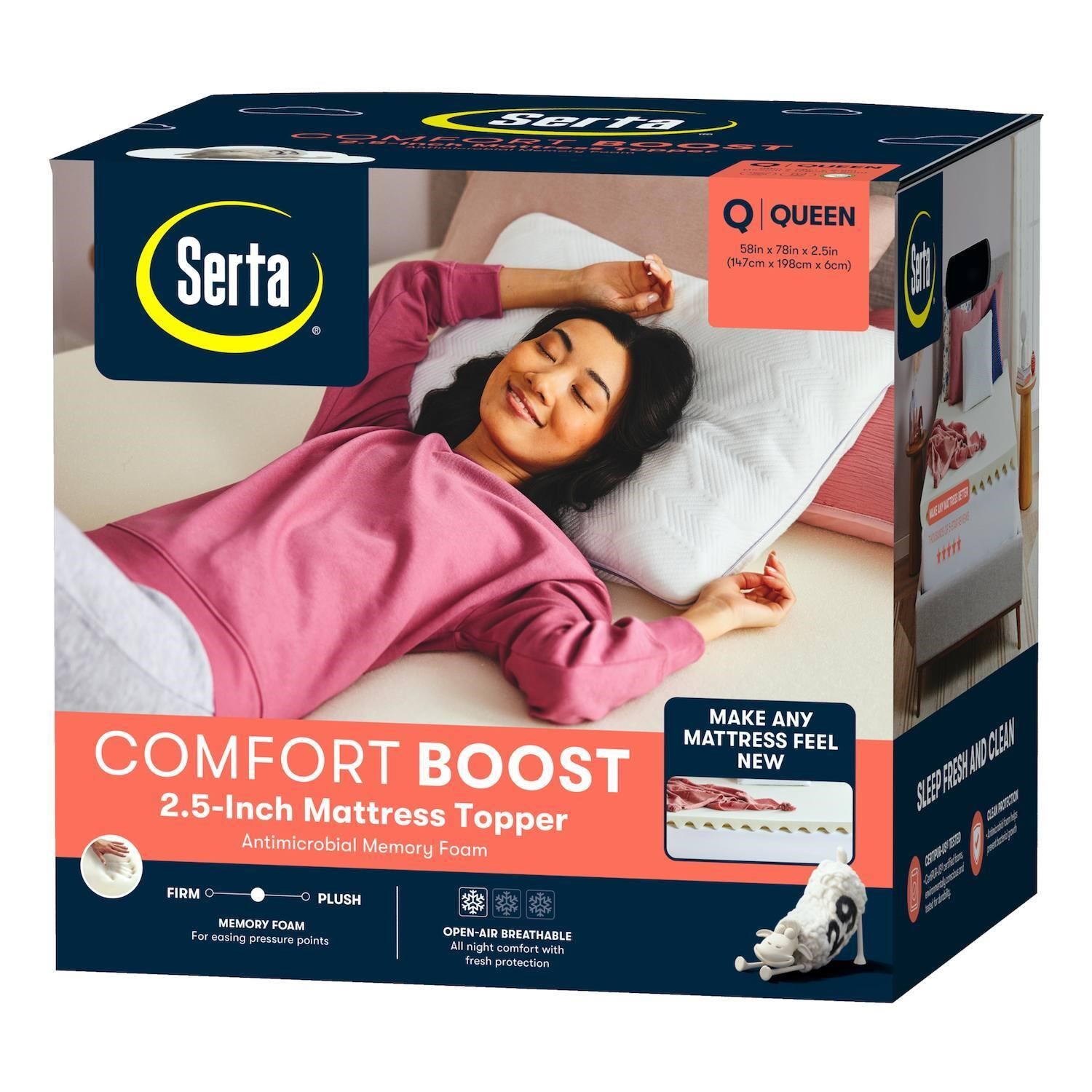 $270  Serta Comfort Boost 2.5-Inch Memory Foam Mat