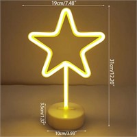 STAR LED NEON NIGHT LIGHT ART SIGN