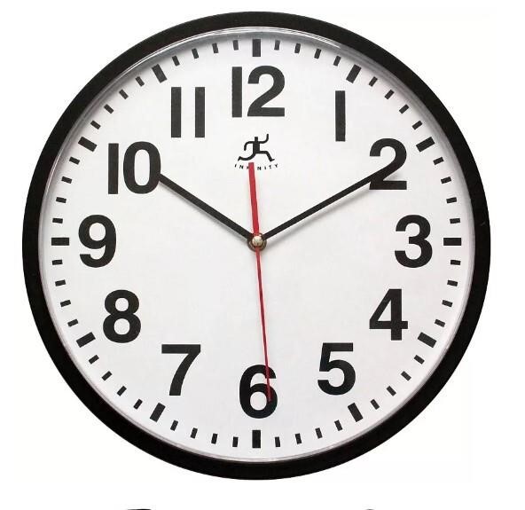 $30  Infinity Instruments Pure Round Wall Clock