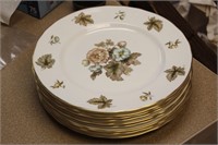 Set of 9 Royal Worcester "Dorchester" Plates