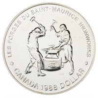 Canada 1988 BU Silver Dollar Cased