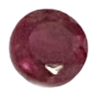 Natural Round .25ct Red Ruby