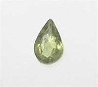 Natural .77 Ct Pear Cut Peridot Gemstone