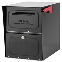 $112  Oasis XL Black Steel Parcel Mailbox