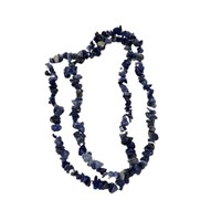 Natural Sodalite 5-10mm 34 Inch Chip Bead Strand