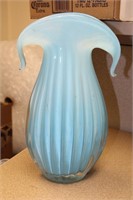 Art Glass Teal Colour Vase