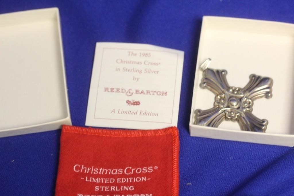 A Christmas Cross Sterling Ornament