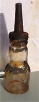 Vintage Galass Oil Bottle Needs Cleaning