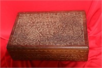 An Exotic Wood Carved Box