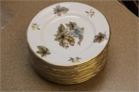 Set of 13 Royal Worcester "Dorchester" Plates