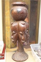 African 3-women Face Statue
