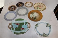 9 pc plates, Lladro, Mottehedeh
