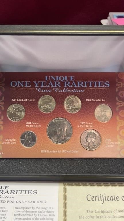 One Year Rarities Coins Collection