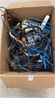 Large lot of cables, surge protectors and other