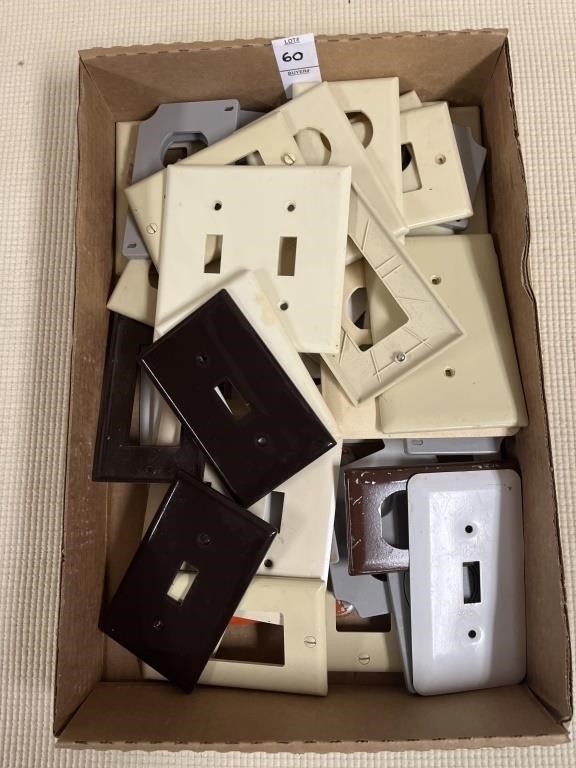 Lot of electrical wall plates
