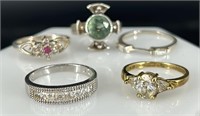 5 Beautiful Marked 925 Rings