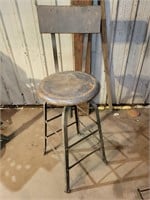 Vintage adjustable height chair