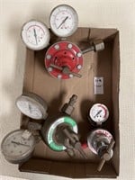 Torch regulator gauges