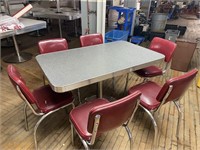 48"x30" Dining Table w/ 6 Chairs