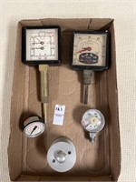 Vintage pressure gauges and regulator