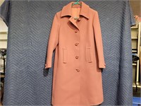 Beautiful Rose 100% Wool Coat-made in Scotland