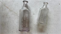 Pair of Old Medicine Bottles Carrollton AL