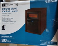 300sq ft Infrared Wood Cabinet Heater