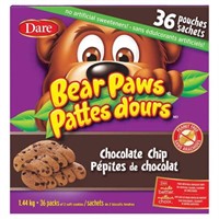Bear Paws Chocolate Chip, 36 count