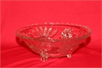 An Etched Glass Serving Bowl