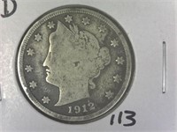 1912-D Liberty V-Nickel