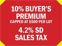 10% Buyer's Premium & 4.2% Sales Tax