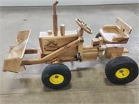 Hmde Wood Pedal Tractor w/Loader