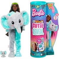 $25  Barbie Cutie Reveal Jungle Elephant Doll