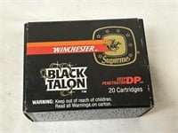 Winchester Black Talon 9MM Ammo - Full Box -20 Qty