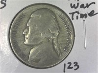 1943-S 35 % Silver Wartime Jefferson Nickel