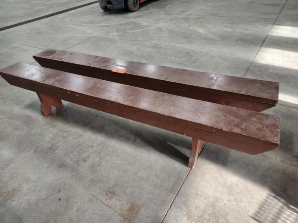 2 - 8' Wood Benches