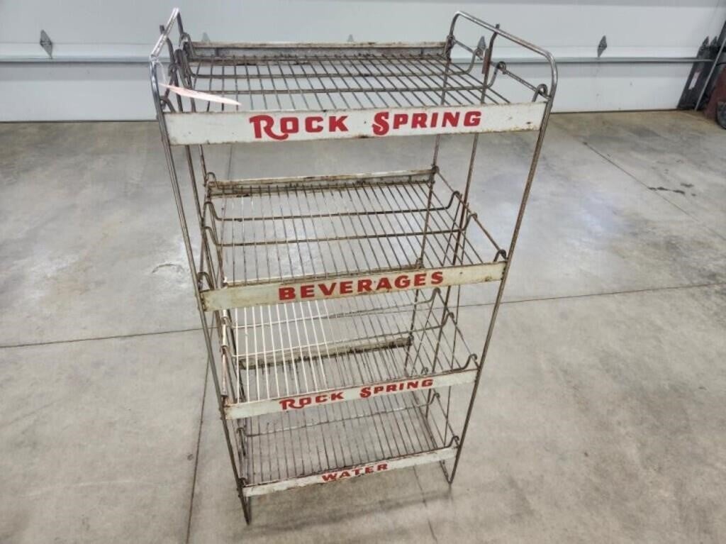 Vintage Rock Spring Beverage Rack