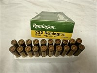 Remington .222 Rem. Ammo - Full Box - 20 Rds