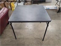 Black Top Foldable Card Table