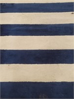Aden - (10' x 10') Blue Striped Area Rug