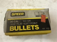 Speer30 Cal 150 Gr.  Bullets For Reloading