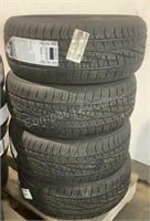 (4) Kelly 215/45R17 Tires Edge HP