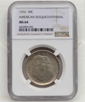 1926 American Sesquicentennial Half Dollar - MS 64