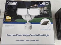 Solar Motion Dual Head Security Light