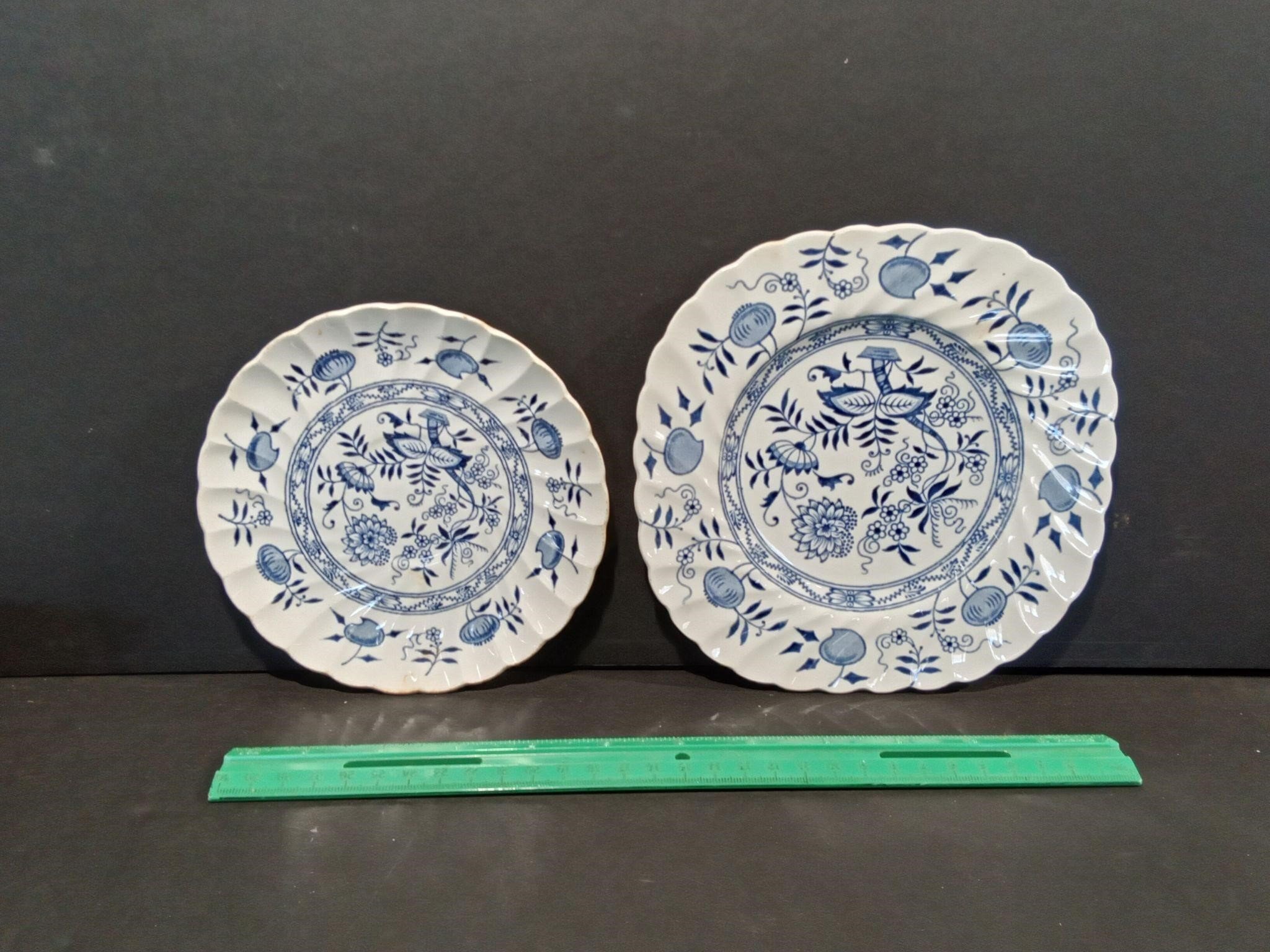 Blue Fjord Ironstone Wood & Sons Plates