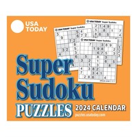 $9  USA TODAY Super Sudoku 2024 Day Calendar
